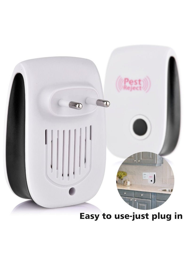 Pest Reject - 110V 220V Pest Reject Pro Ultrasonic Repeller Bed Bug Moths Spider Defender Roaches Electronic Mosquito Repellent - Image 1