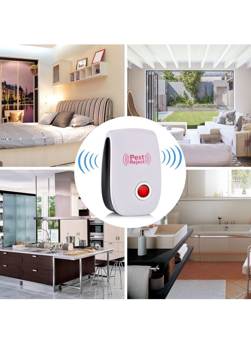 Pest Reject - 110V 220V Pest Reject Pro Ultrasonic Repeller Bed Bug Moths Spider Defender Roaches Electronic Mosquito Repellent - Image 1
