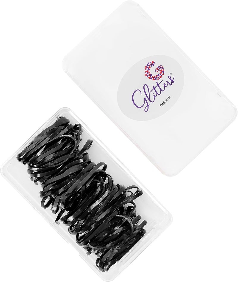 Glitters رباط شعر أسود مرن متوسط الحجم من GLITTERS للموضة العصرية للنساء والفتيات - Image 2