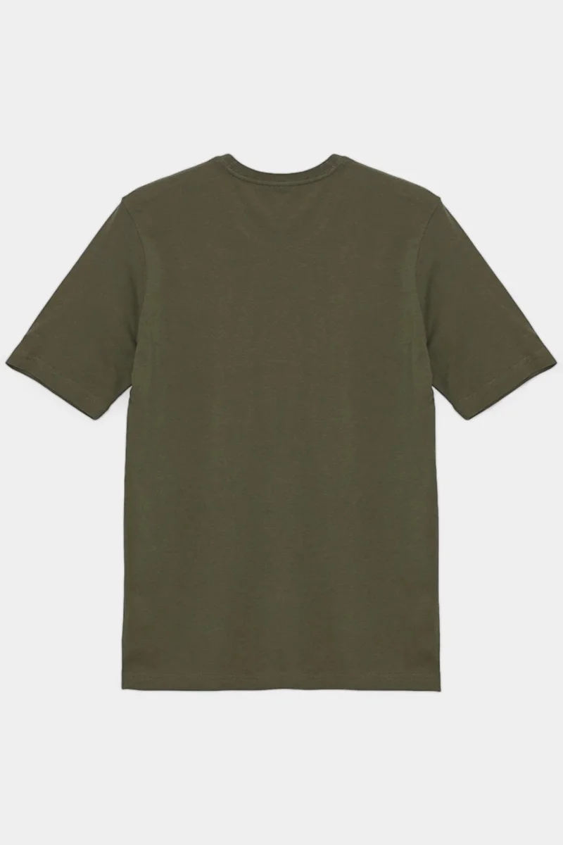 Sardem Khaki-Beige Slim Basic 2 Pack Basic 95% Cotton 5% Lycra T-Shirt
