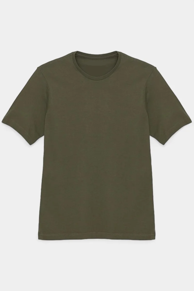 Sardem Khaki-Beige Slim Basic 2 Pack Basic 95% Cotton 5% Lycra T-Shirt
