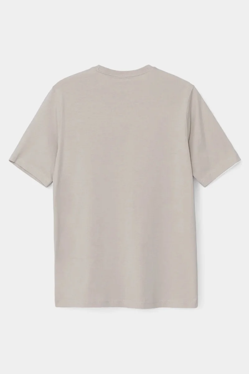 Sardem Khaki-Beige Slim Basic 2 Pack Basic 95% Cotton 5% Lycra T-Shirt