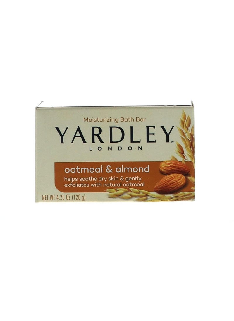 Yardley Yardley 7838-4 Yardley London Oatmeal and Almond Naturally Moisturizing Bath Bar, 4.0 oz. (Pack of 4) 