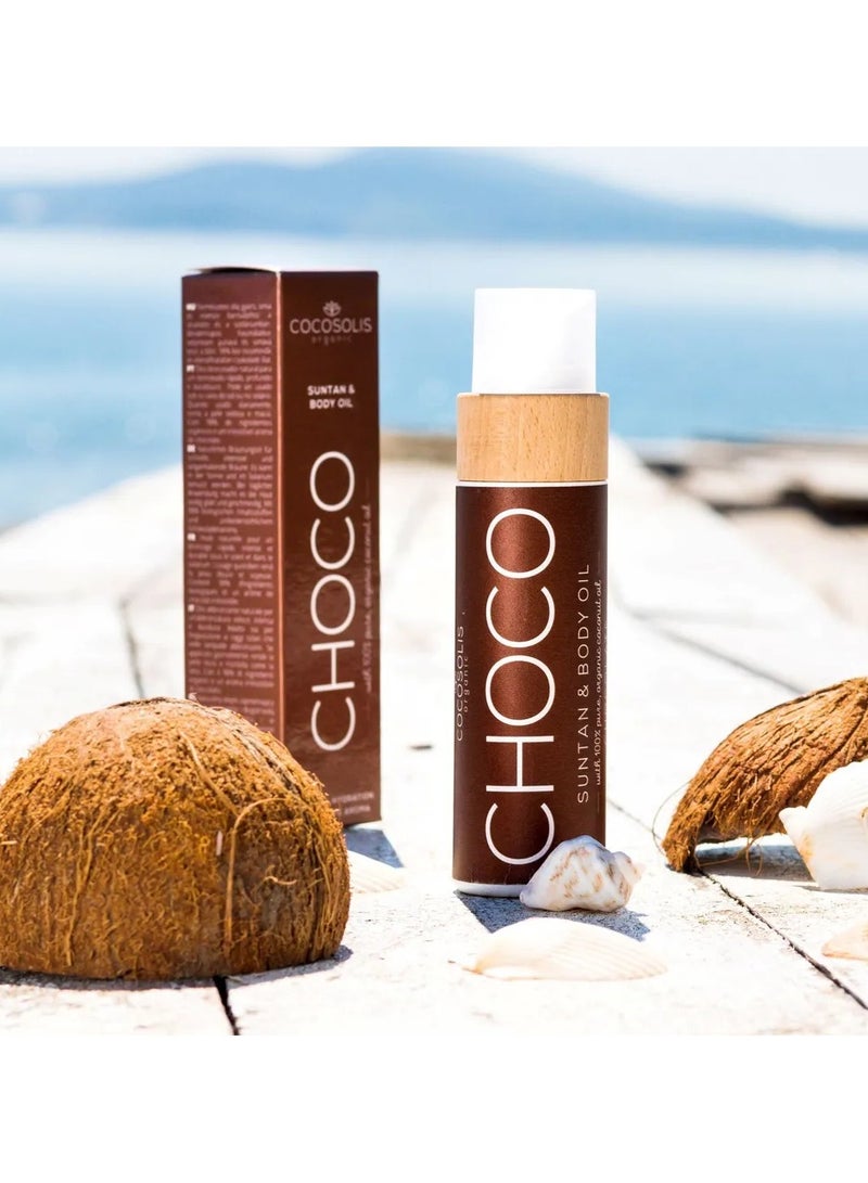 COCOSOLIS Cocosolis Choco Sun tan And Body Tanning Oil Deep Chocolate  - Image 1