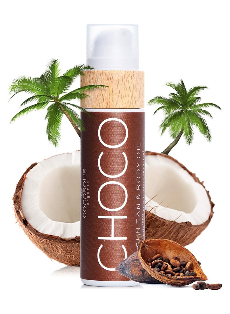 COCOSOLIS Cocosolis Choco Sun tan And Body Tanning Oil Deep Chocolate  - Image 4