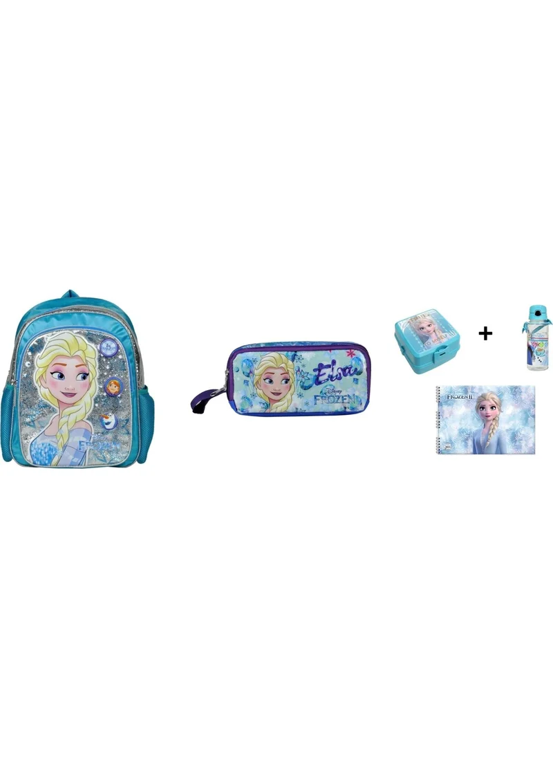 Genc Dijital Baski GENC DIGITAL PRINTING Frozen 5 Piece Original Licensed School Set