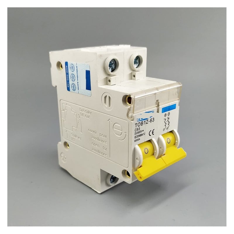 2P 50A DC 600V MCB Circuit Breaker C Curve for Photovoltaic PV System - Image 2