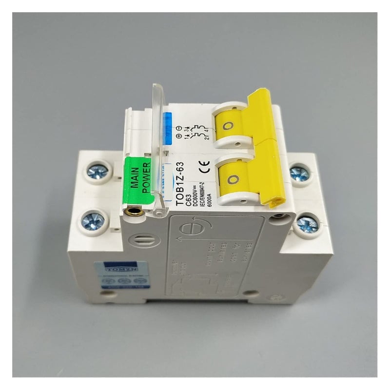 2P 50A DC 600V MCB Circuit Breaker C Curve for Photovoltaic PV System - Image 5