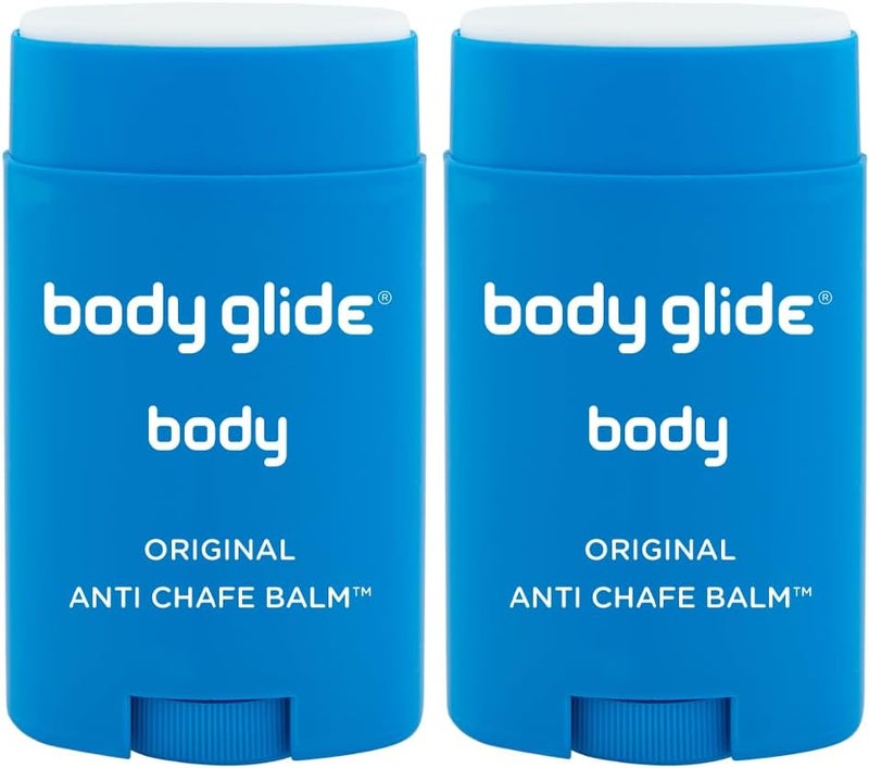 Body Glide Original Anti-Chafe Balm, 1.5oz, 2-pack, Blue - Image 1