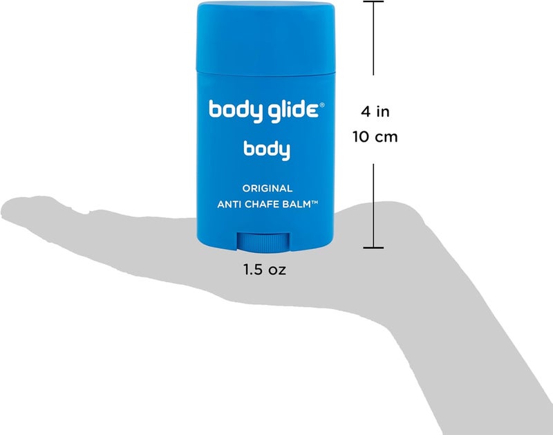 Body Glide Original Anti-Chafe Balm, 1.5oz, 2-pack, Blue - Image 3