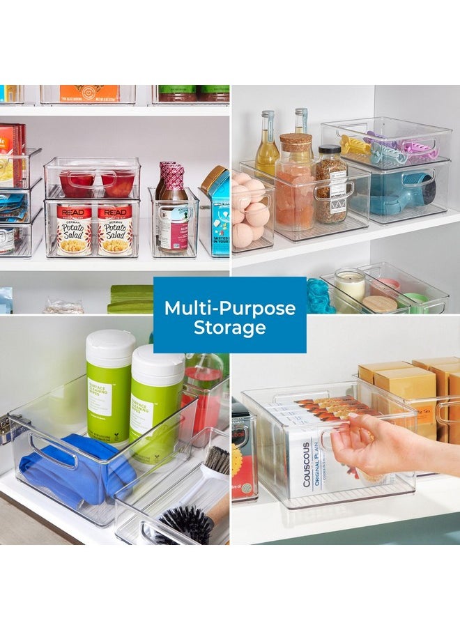 InterDesign iDesign Recycled Plastic Extra-Large Bin with Easy to Grip Integrated Handles for Kitchen, Fridge, Freezer, Pantry and Cabinet Organization, The Linus Collection, 10” x 8” x 5  - Image 3