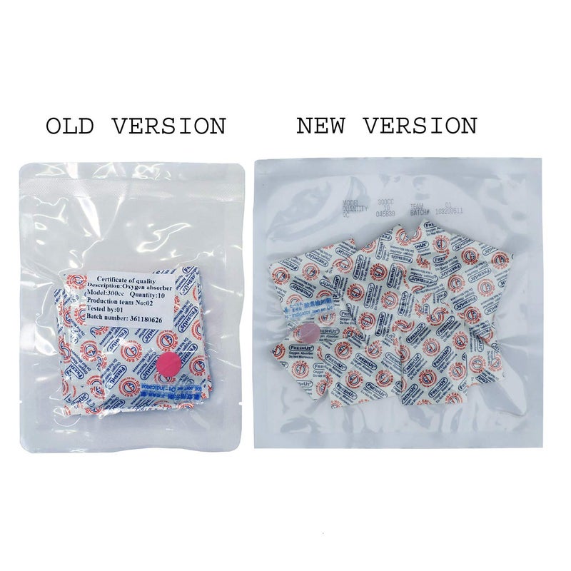 FreshUS 300cc Oxygen Absorber(10 individual pack of 10 Packets, Total 100 Packets) - Long Term Food Storage (100, 300 CC) - Image 2