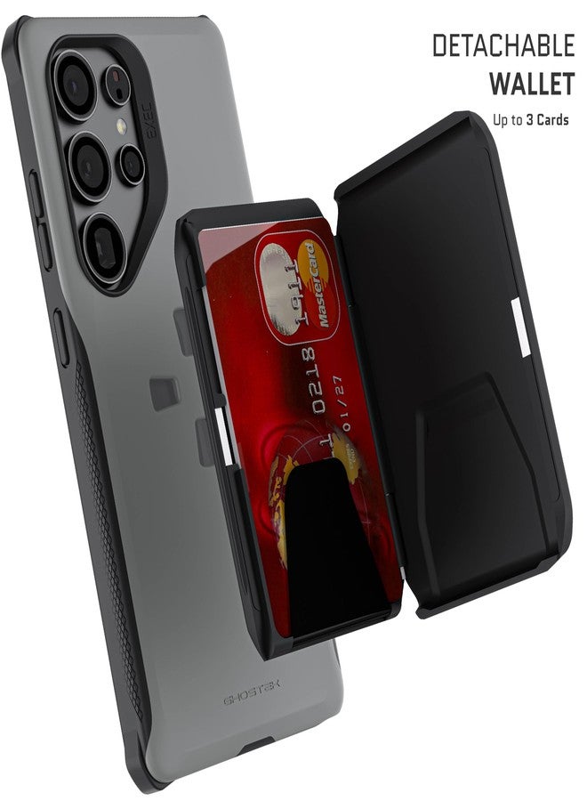 جوستك جراب Ghostek Exec Samsung Galaxy S25 Ultra مع محفظة وحامل بطاقات مغناطيسي قابل للفصل، متوافق مع ملحقات MagSafe، مصمم لهاتف 2025 S25Ultra (6.9 بوصة) (أسود) - Image 3