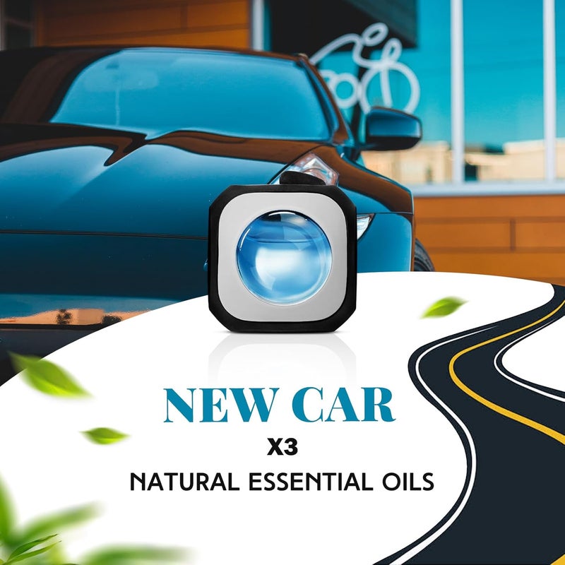 SCENTORINI Car Air Freshener Vent Clips - 6 Pack with Sea Breeze & New Car Fragrance - Image 2