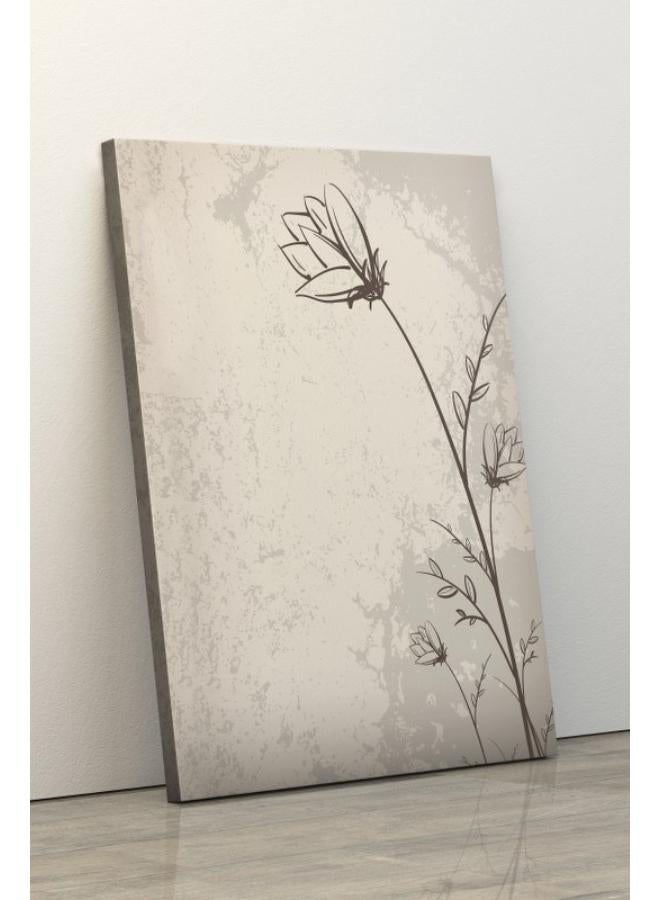 Home Gallery One Line Wild Flowers Printed canvas wall art - Image 2
