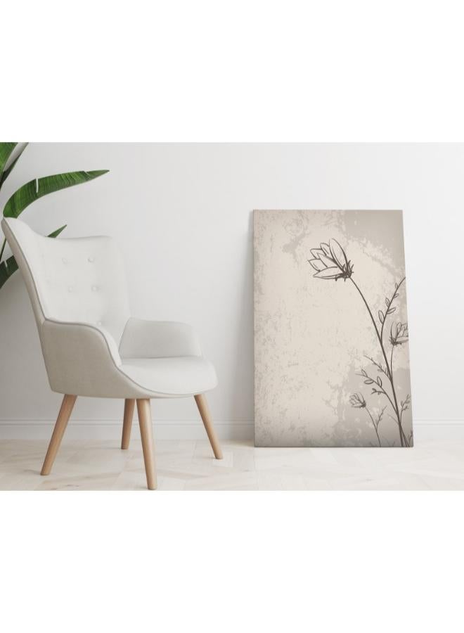 Home Gallery One Line Wild Flowers Printed canvas wall art - Image 4