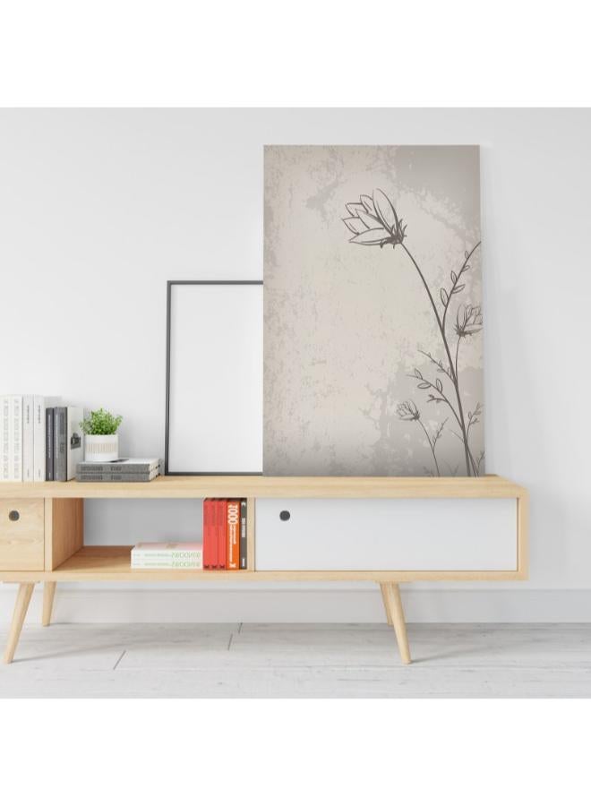 Home Gallery One Line Wild Flowers Printed canvas wall art - Image 3
