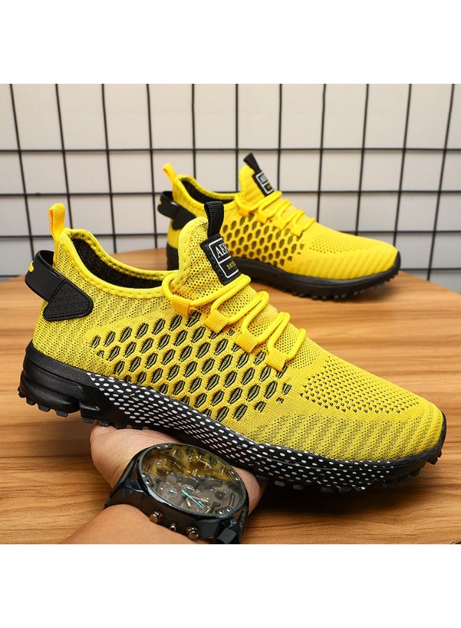 NIBEMINENT Men's Casual Shoes  Summer Breathable Mesh Running Shoes Casual Versatile Lightweight  Fashion Tennis Shoes - Image 4