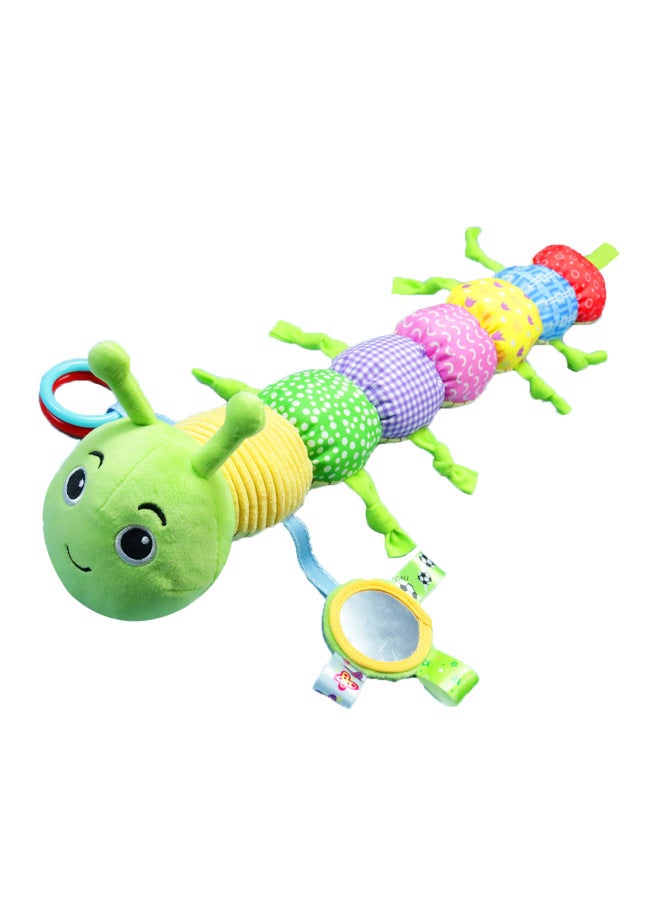 SKKBABY Music Paper 0-3 Years Old Newborn Gift Hold Puppet Baby Comfort Caterpillar Plush Doll Baby-Specifications:Green Caterpillar Long Rattle - Image 1