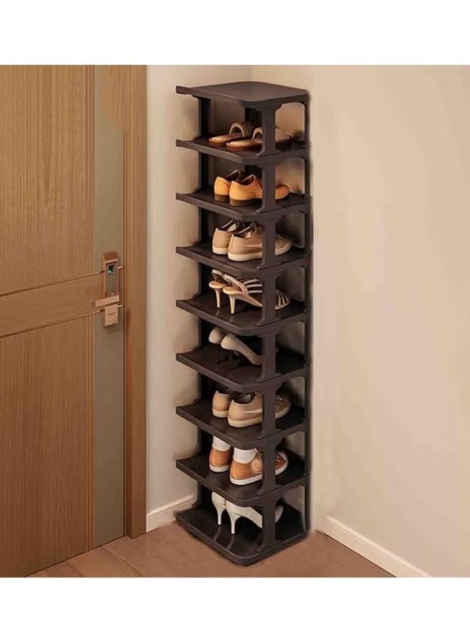 Generic 9-Layer Stackable Shoe Rack|Independent Shoe Cabinet, Compact Space|Stable Design/Easy to Clean, Multifunctional Shoe Tower  - Image 1