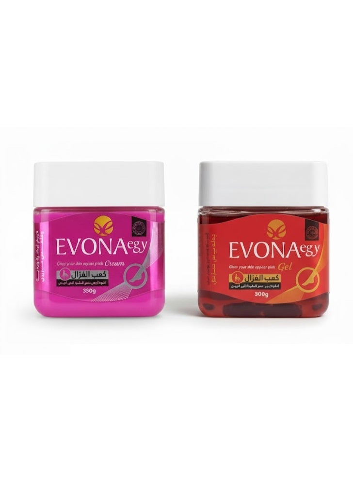 "Ghazal Heel" Skin Pinkish& red   Gel  and cream - 2 Pcs / 300 g