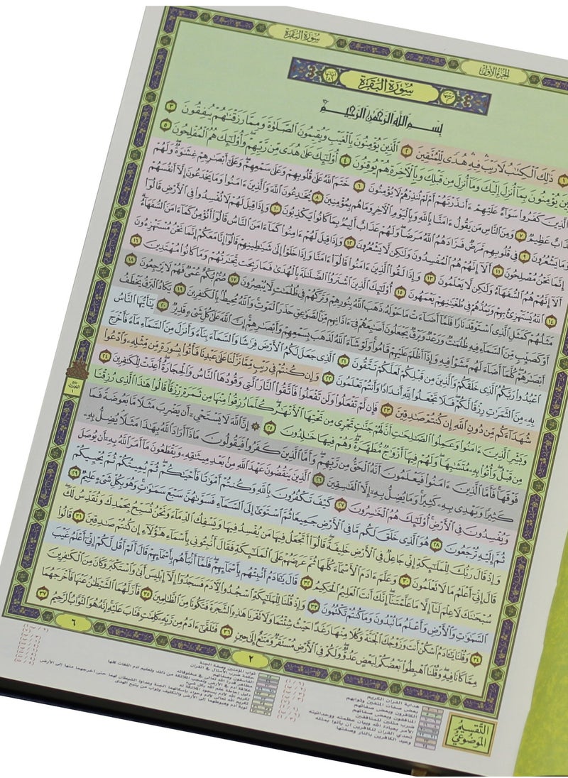 null - The Qiyam Mushaf with the substantive division of the verses of the Holy Qur’an, Shamwa Fakher 25/35 - Image 1