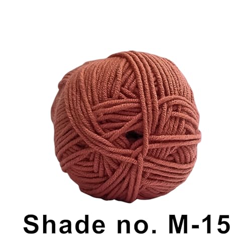 VCR 4ply Dark Maroon Yarn, 100 Grams Hank, 190 Meters Length, Acrylic Ball for Crochet and Knitting, Soft Crosia Threads, Pack of 1 Yarn, Suitable for DIY Crafts - Image 2