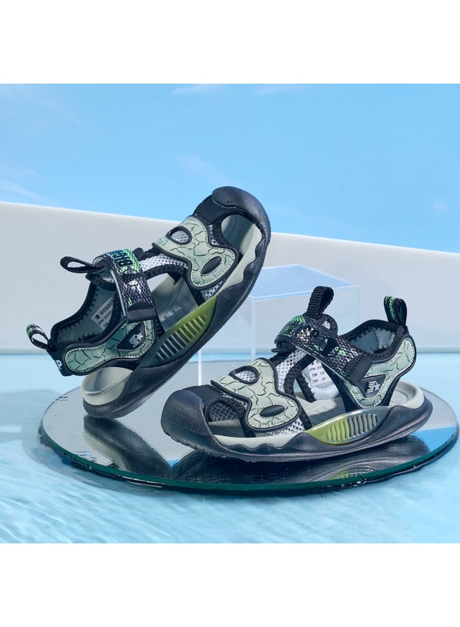 Bumblebee صنادل بامبلبي للأولاد - صنادل رياضية مغلقة الأصابع للأطفال للصيف الجديد، أحذية شاطئية ناعمة للأولاد الكبار - Image 4