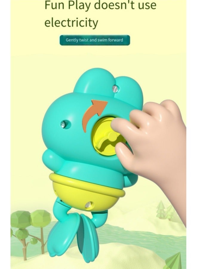Clockwork Swimming Frog Clockwork Cartoon Toys Kids Bathroom Bath Toys  - Image 4