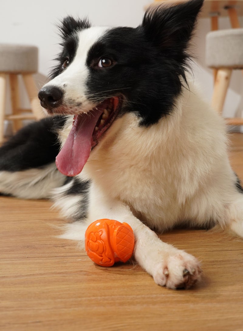 GULFLINK Non Toxic Natural Rubber Toy For Dogs Orange - Image 4