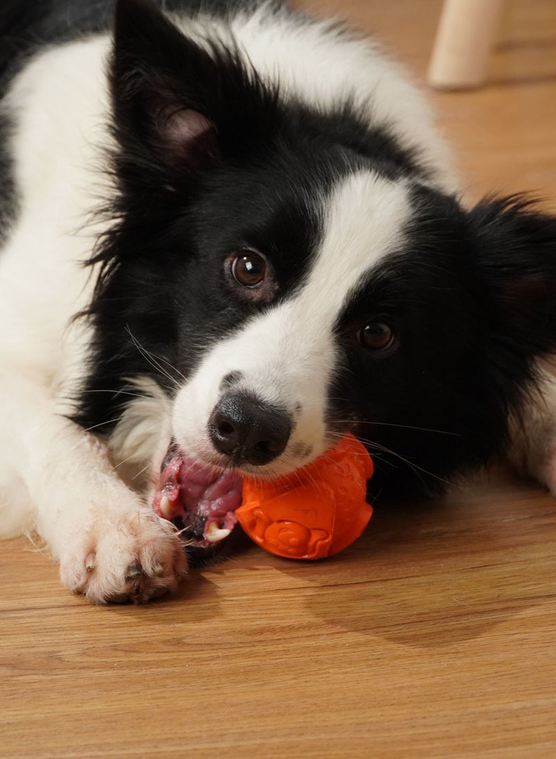 GULFLINK Non Toxic Natural Rubber Toy For Dogs Orange - Image 3