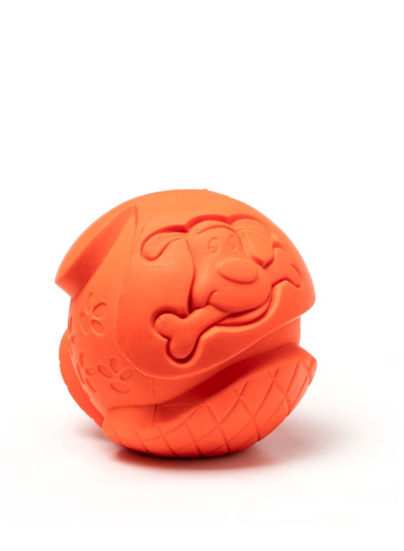 GULFLINK Non Toxic Natural Rubber Toy For Dogs Orange - Image 1