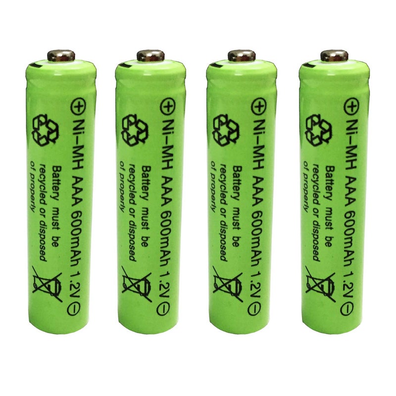 GSUIVEER Ni-mh AAA 600mAh 1.2V Triple A Rechargeable Batteries for Outdoor Garden Solar Light Lamp 4Pcs - Image 3