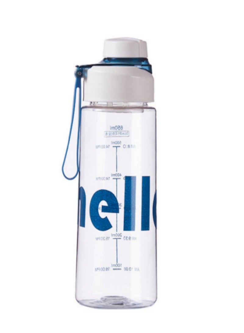 Hello 800ml Kids Water Bottle with Straw, Leakproof & BPA Free - Ideal School Water Flask for Boys and Girls with Carry Handle