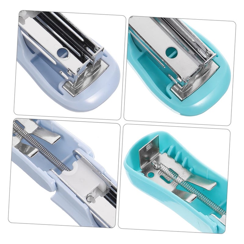 Mini Pastel Blue Green Stapler Set 2 Pack For Office Home And Classroom Supplies - Image 4