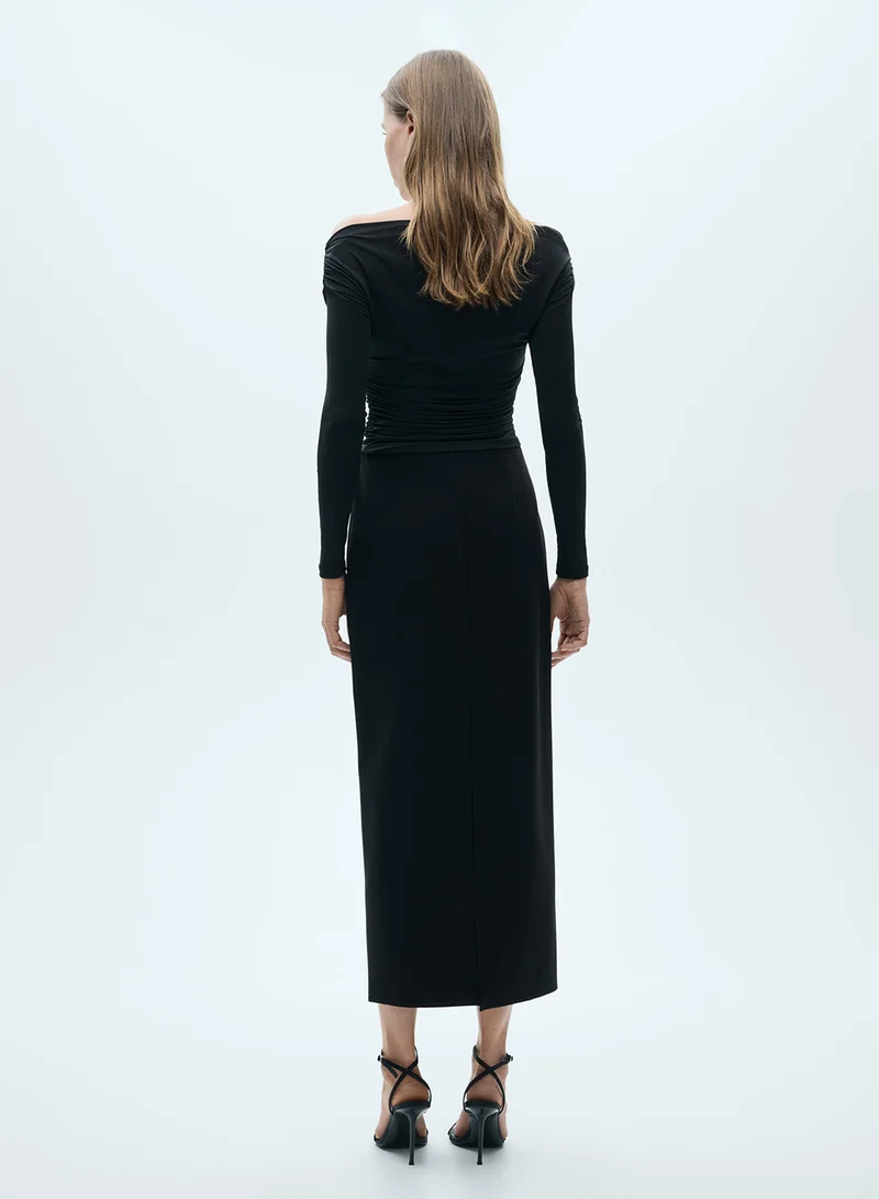 MANGO Off Shoulder Dress