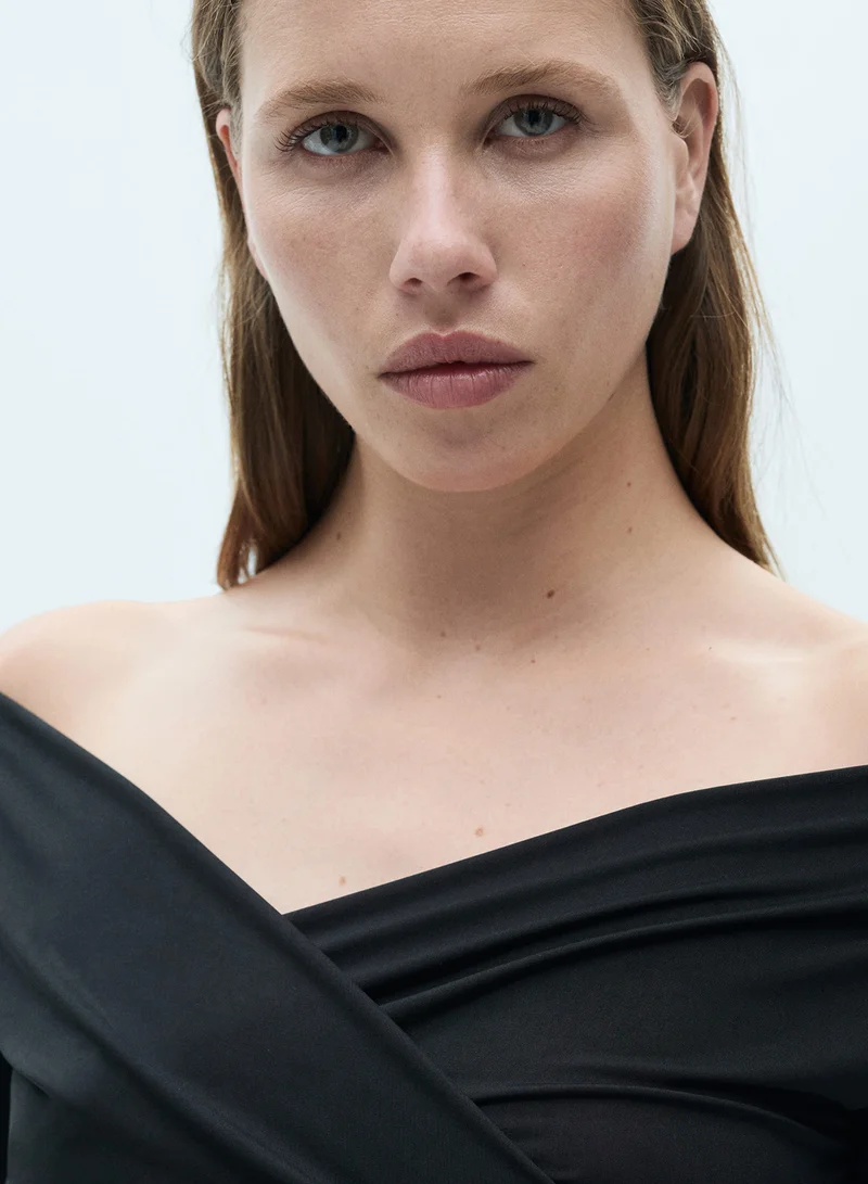 MANGO Off Shoulder Dress