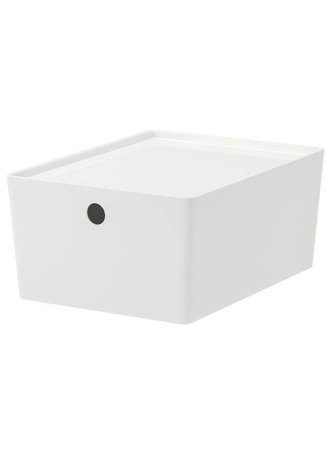 erorex Box with lid, white, 26x35x15 cm  - Image 1
