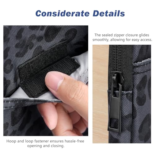 Dadanism 6-7 Inch Universal Padded Sleeve for 7" Colorsoft Signature Edition eReader 2024 and 6" eReader Book, Protective Sleeve Pouch Bag Carrying Case for Kobo E-Reader, Leopard - Image 5