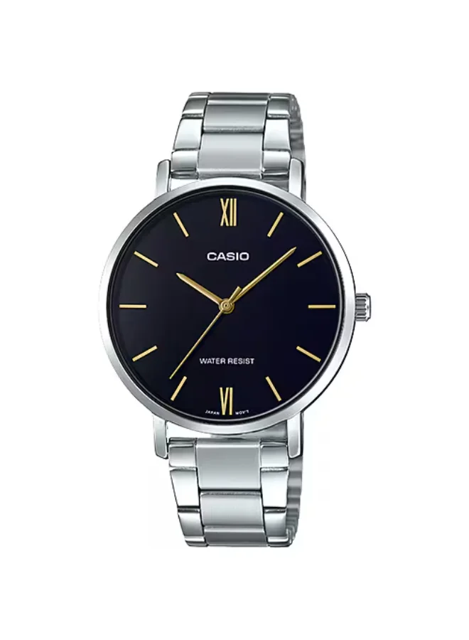 CASIO Women's Stainless Steel Analog Watch LTP-VT01D-1B - 34 mm