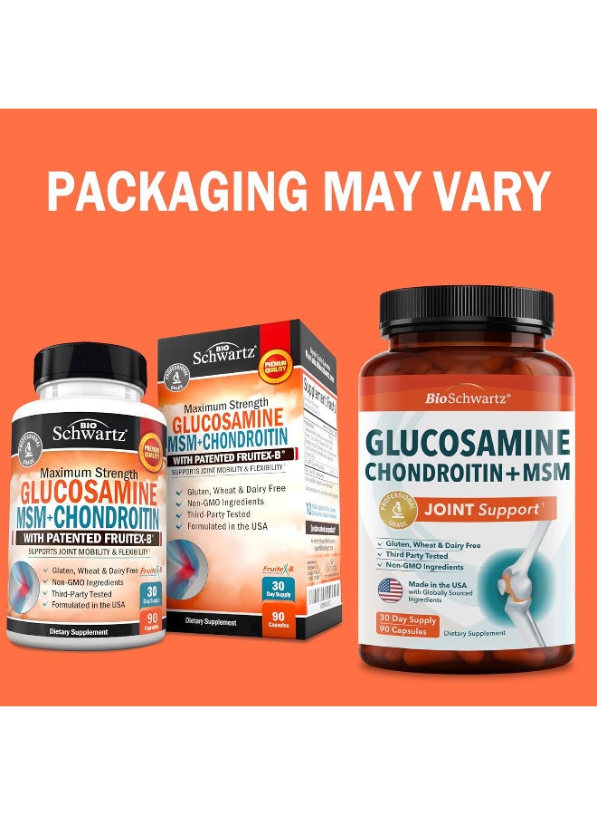 BioSchwartz Glucosamine MSM, Chondroitin Anti Inflammatory Gluten-free Supplement - Image 2