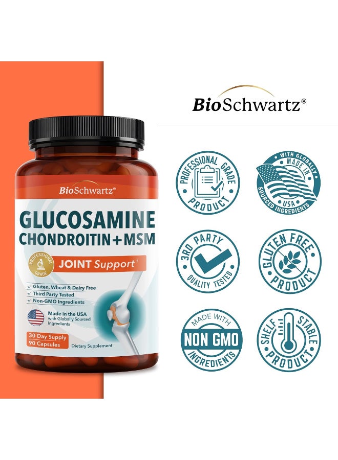 BioSchwartz Glucosamine MSM, Chondroitin Anti Inflammatory Gluten-free Supplement - Image 5