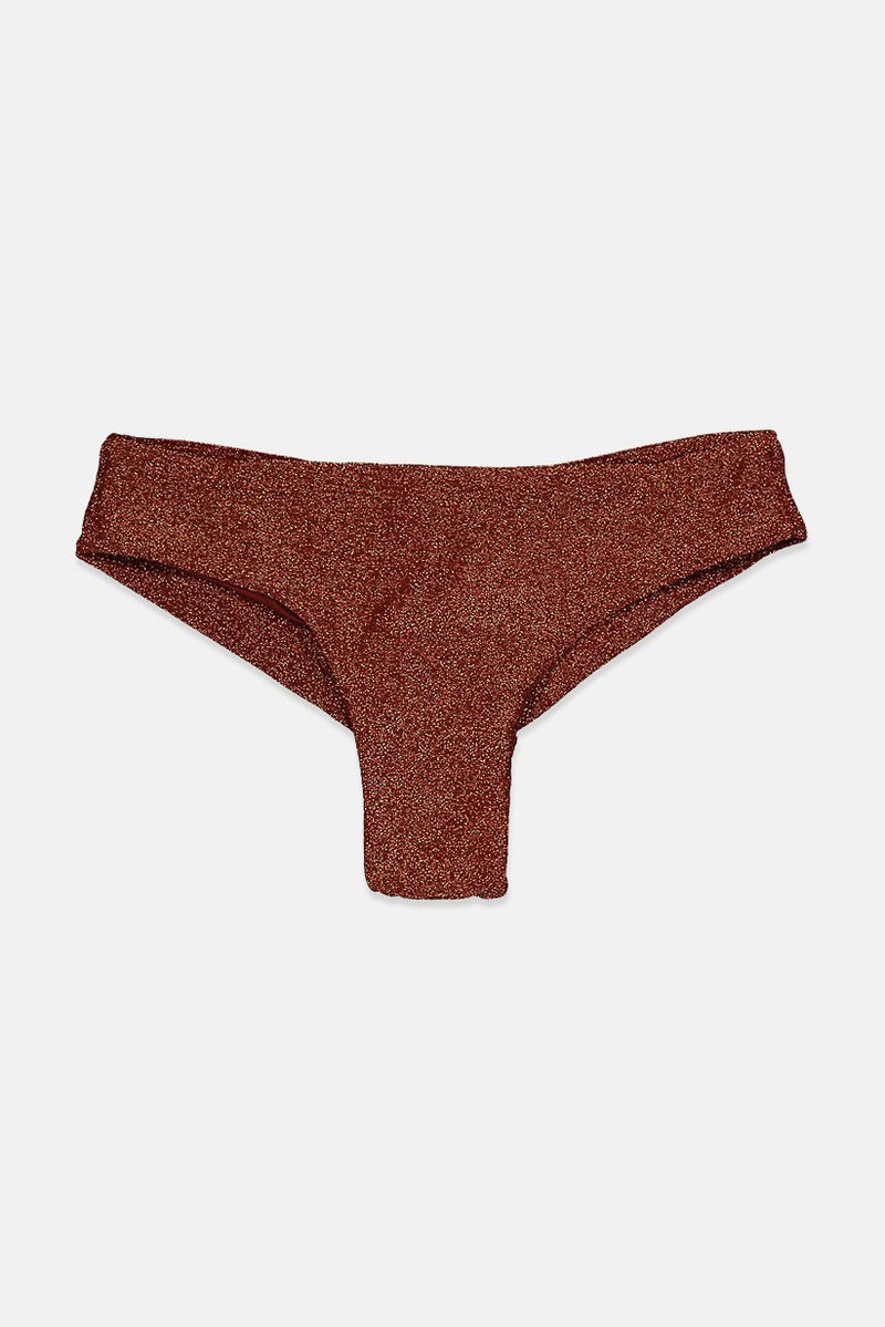 women'secret Women Textured Bikini Bottom, Brown - Image 1