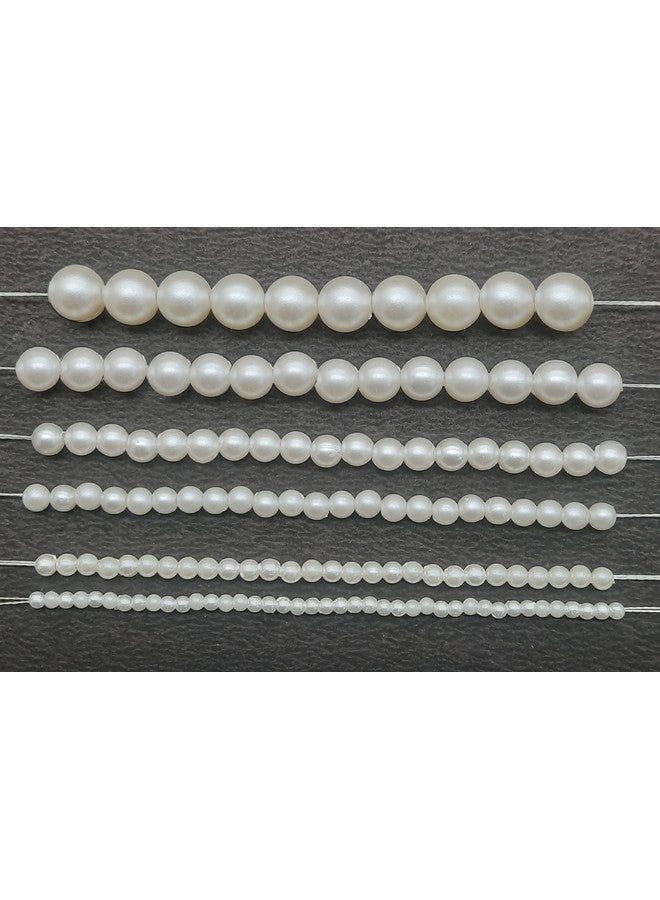 إيشوبي مجموعة من 6 حبات لؤلؤية متعددة الأشكال من البلاستيك بوزن 200 جرام لصنع المجوهرات والأعمال الفنية والحرفية لصنع القلائد والأساور والأقراط (15) - Image 1