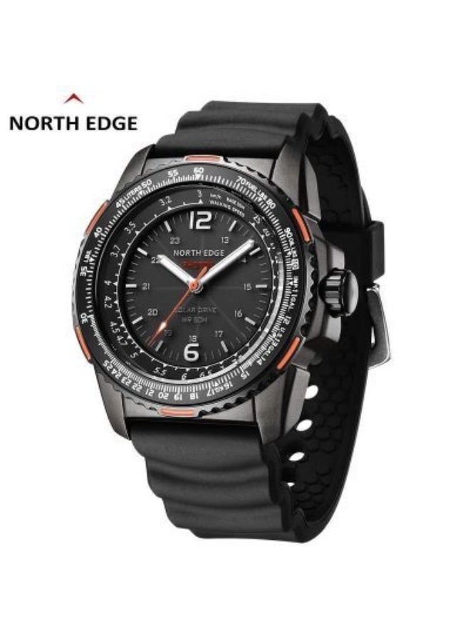 NORTH EDGE NORTHEDGE Kinetic Watch Men's 50 Waterproof Ultra-long Battery Life Night Light Fashion Trend Imported High-Quality - Image 1