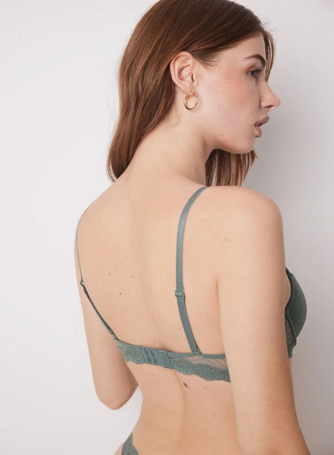 women'secret New Helanka Dark Green Padded