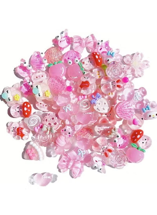 fantasize 60pcs Slime Charms Cute Set, Bulk Mixed Resin Charms Set Ornament Scrapbooking - Image 5