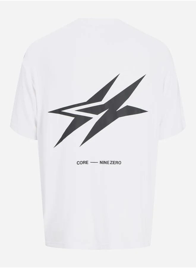 جاك اند جونز Graphic Print Crew Neck T-Shirt