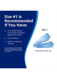 ZQuiet , Anti-Snoring Mouthpiece, Comfort Size #1, Single Refill, Blue, Made in USA, BPA-Free, Medical-Grade Material  - Image 3