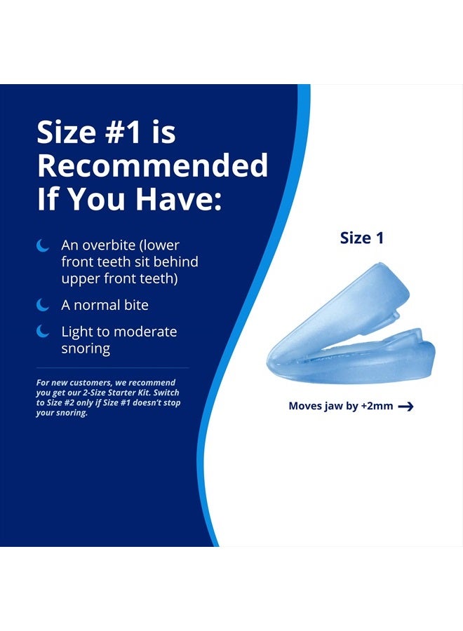 ZQuiet , Anti-Snoring Mouthpiece, Comfort Size #1, Single Refill, Blue, Made in USA, BPA-Free, Medical-Grade Material - Image 3